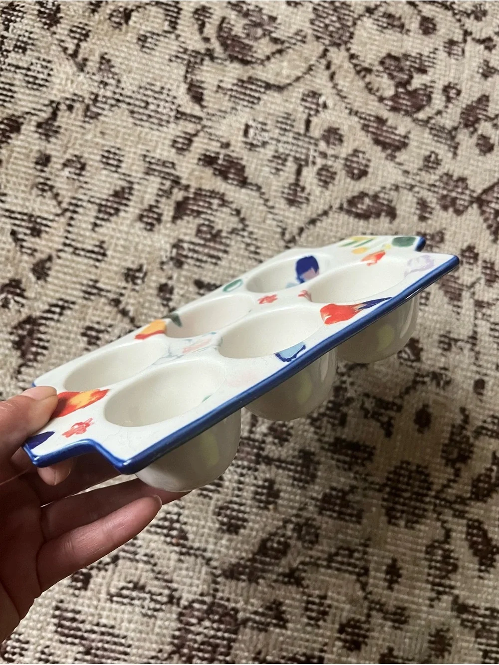 Anthropologie floral egg crate